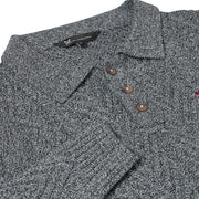 Crew Clothing Company Cable Knit Button Neck Jumper