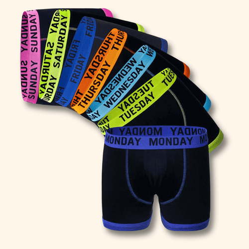 Sock Stack 7 Pack Boys Cotton Rich Boxer Shorts Trunks Ages 5-13 Assorted Colours