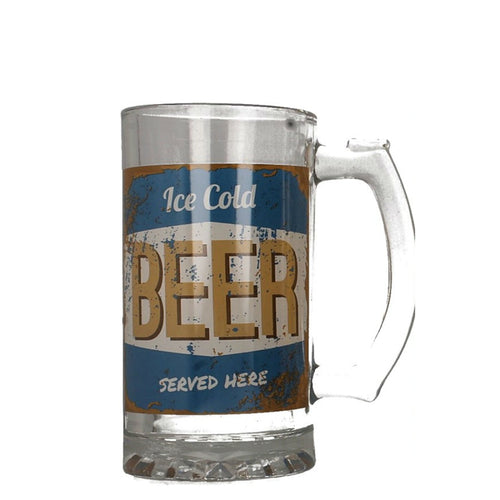 LESSER & PAVEY BEER GLASS STYLE - LP33257 (BLUE)