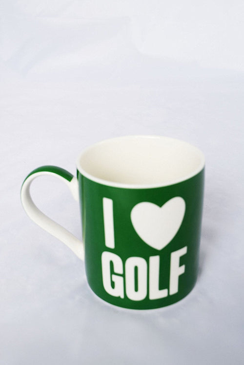 I Heart Love Golf Mug Fathers Day Birthday Mens Golfing Him Gift Cup Dad Present