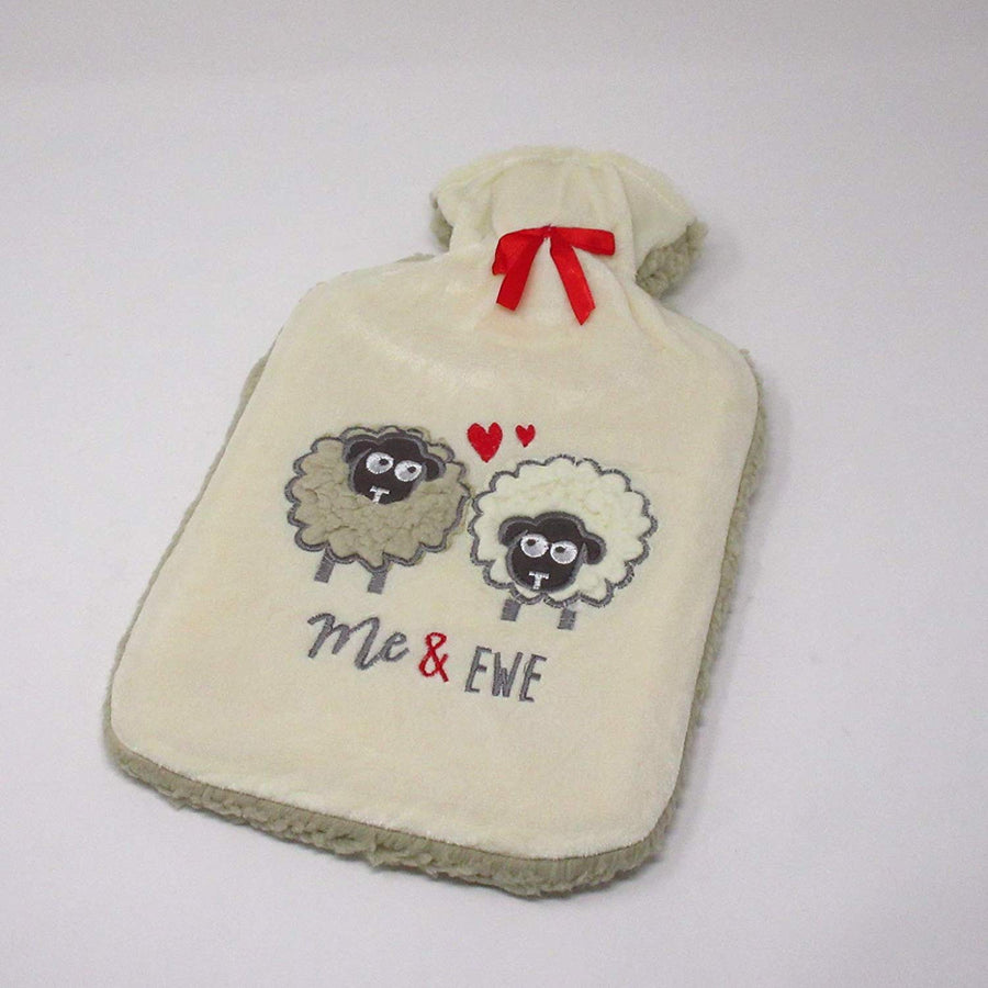 Country Club Thick Sherpa Fleece 2 Litre Hot Water Bottle