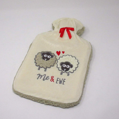 Country Club Thick Sherpa Fleece 2 Litre Hot Water Bottle