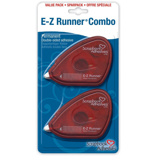 Scrapbook Adhesives E-Z Runner Adhesive 2/Pkg-Permanent, .375"X56' Total