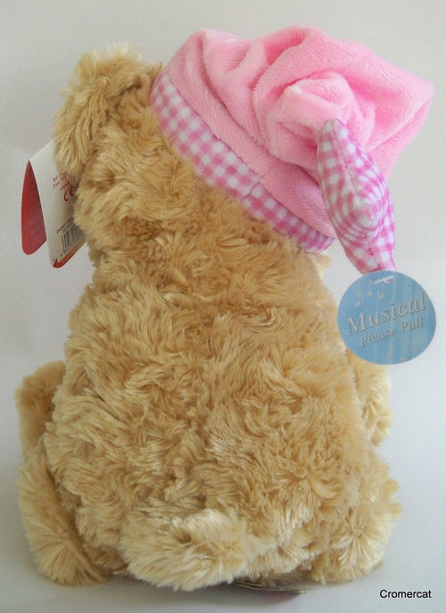 Keel Toys 25cm Cuddles Musical Bear Soft Toy Pink