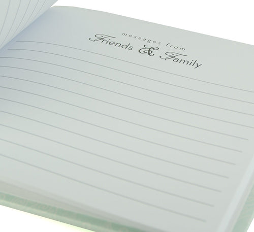 Love & Cherish Pearlised Paperwrap Guest Book Wedding Gift