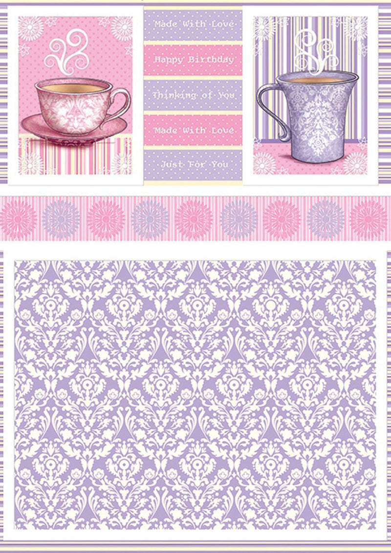 Couture Cafe Die-Cut Punch-Out Concept Card-Afternoon Tea