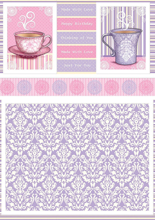 Couture Cafe Die-Cut Punch-Out Concept Card-Afternoon Tea