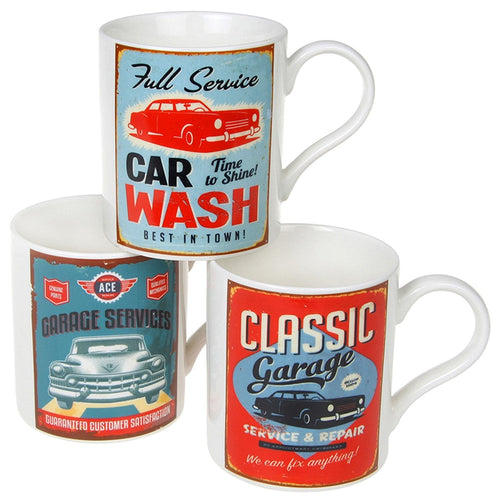 Boxed Retro Sign Mug - Full Service Car Wash LP91743