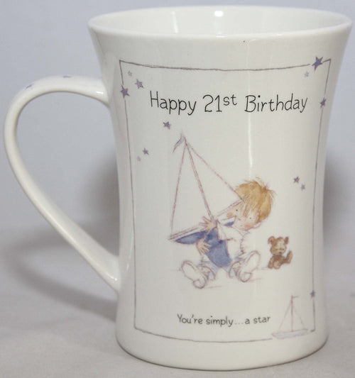Little Treasures Happy 21st Birthday China Mug