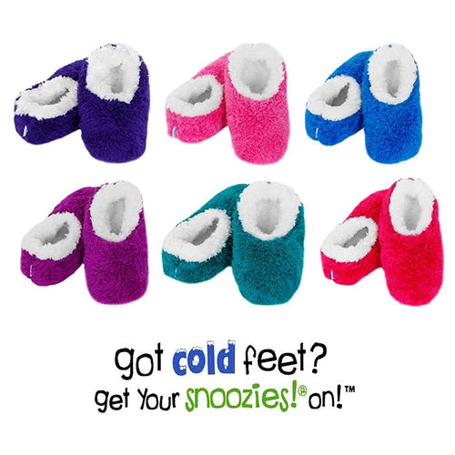 OMG! Snoozies Slippers, Cosy, Comfy, Sherpa Fleece ~ Small Ladies Size UK 3-4
