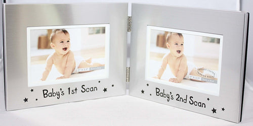 Babys 1st & 2nd Scan 5" x 3.5" Photo Frame