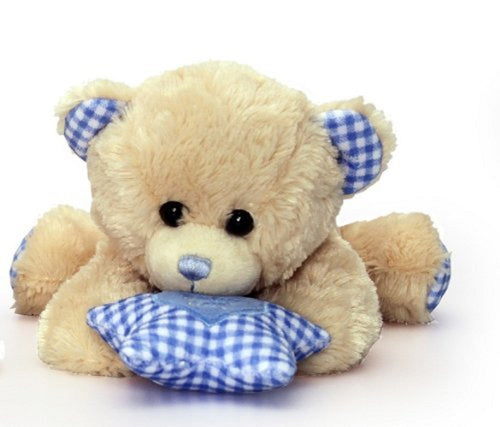 Keel Toys Cuddles Dangle Bear with sound Blue 30cm