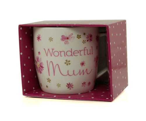 Mum Gift - Flower Collection Beautiful Mug In Gift Box New