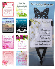 Grandma Memorial Laminated Card With Butterfly Stake Holder And Special Message By Homestreet