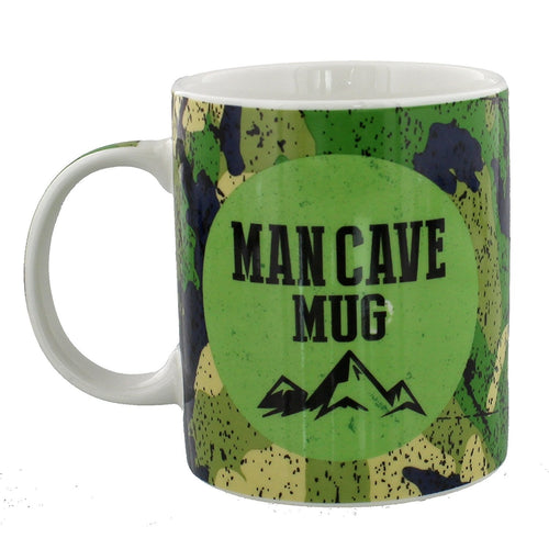 Wild Side MAN CAVE MUG Fine China Camouflage Mug in Gift Box