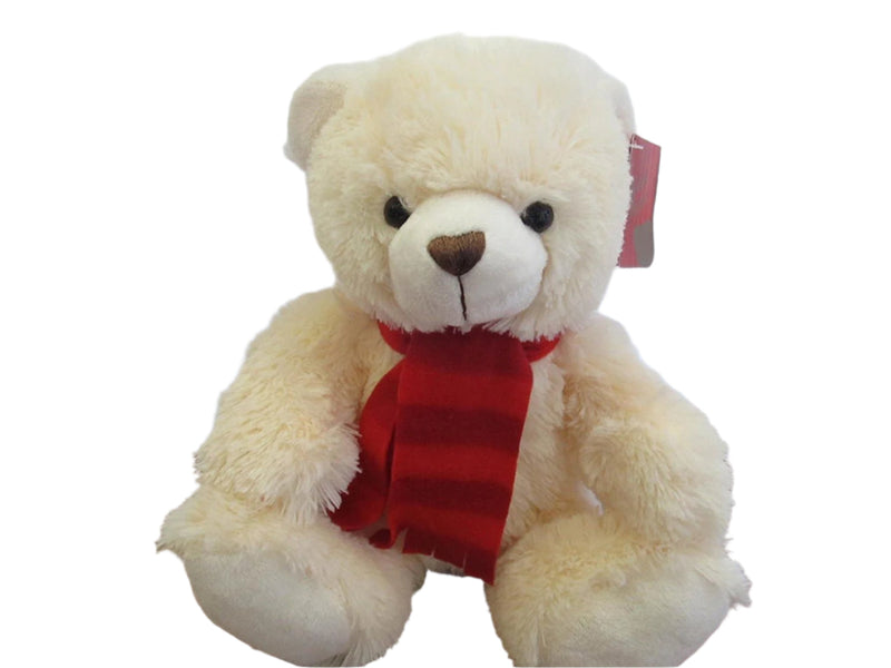Keel 30cm Cream Bear W/Scarf