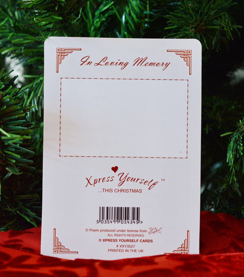 Graveside Memorial Christmas Card & Holder -Missing You So Much Daughter 3527
