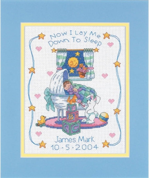Dimensions Baby Hugs Bedtime Prayer Birth Record Cntd X-Stitch Kit