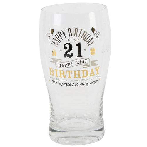 Signography 21st Birthday Pint Glass (G32321)