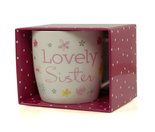 Sister Gift - Flower Collection Beautiful Mug In Gift Box New