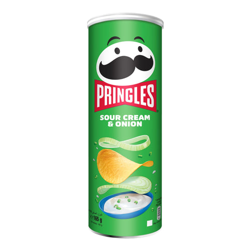 6 x Pringles Sour Cream & Onion - 165GM