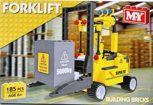 M.Y 185 pcs FORKLIFTS BUILDING BRICKS Set Kids FUN TY3174 Age 6+