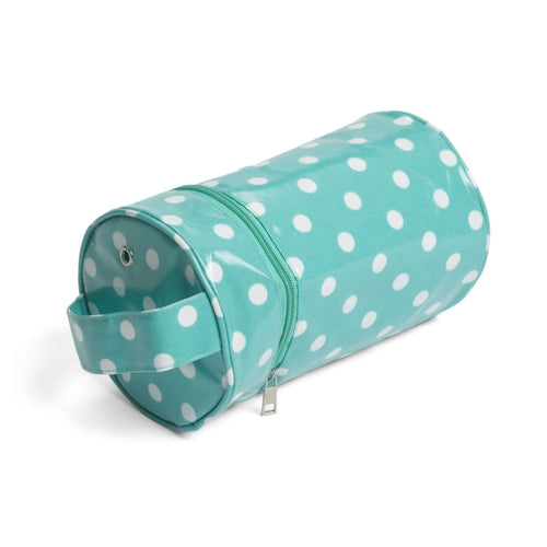 Hobby Gift MRWH/193 | Duck Egg Spot Print PVC Yarn Holder | 14x14x22cm