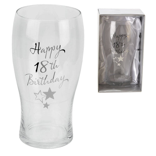 Juliana Happy 18th Birthday Pint Glass in Gift Box G3191B