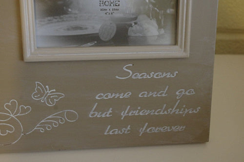Photo Picture Frame Friendships Last Forever Butterfly Large