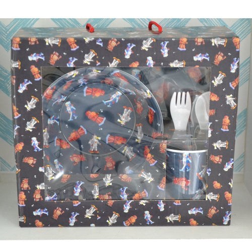 Powell Craft Melamine Toddler Dinner Set, ROBOT