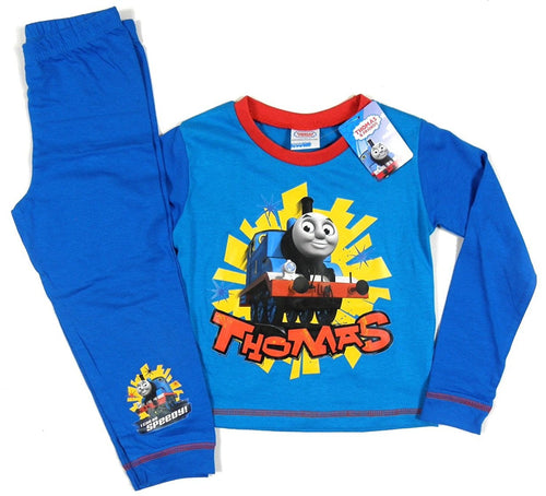 Thomas & Friends Boys Blue 'I Can Be Speedy!' Long Sleeve Pyjamas Set BNWT (3 - 4 Years)