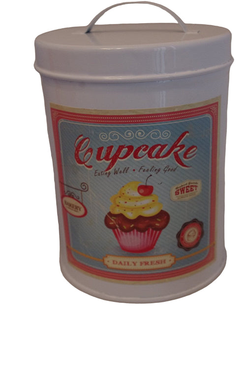 home sweet home   set 3 distressed shabby chic cupcake canister