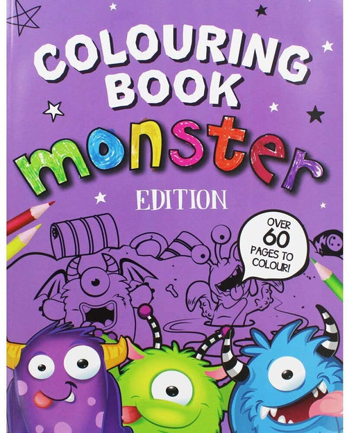 Eurowrap 26361-MONSC Coloring Book, Purple