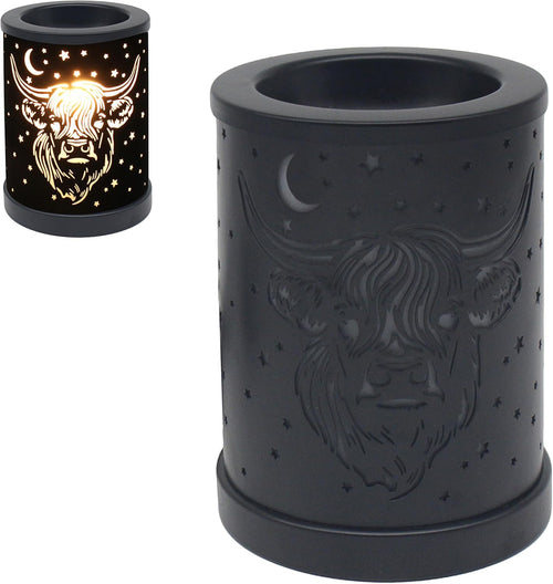 Lesser & Pavey Christmas Desire Aroma Lamp Highland Cow for Home & Living Room | Festive Table Lamp for Home Décor | Stylish Night Light for Bedroom & Hallway