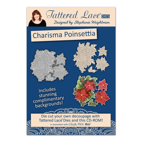 tattered lace christmas charisma poinsettia cd rom set