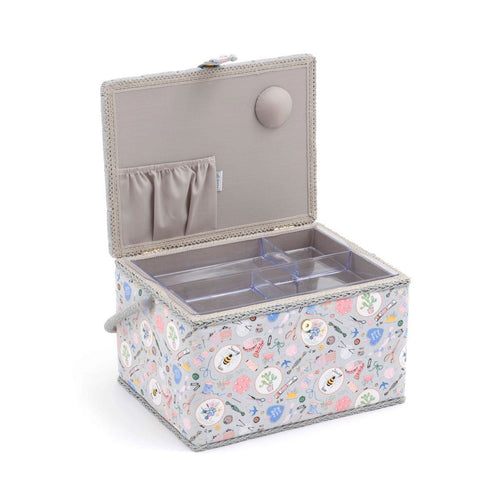 Large Sewing Bee Fabric Sewing Box from Groves, Hobby Gift MRL\286