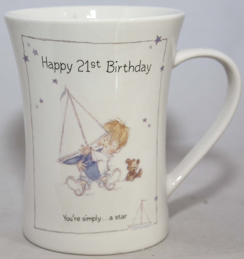 Little Treasures Happy 21st Birthday China Mug