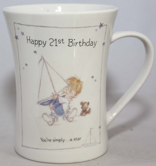Little Treasures Happy 21st Birthday China Mug