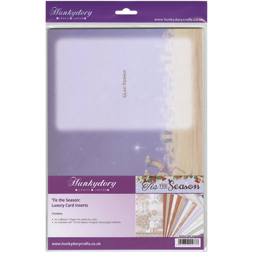 Tis The Season Luxury Inserts For Cards 20/Pkg-