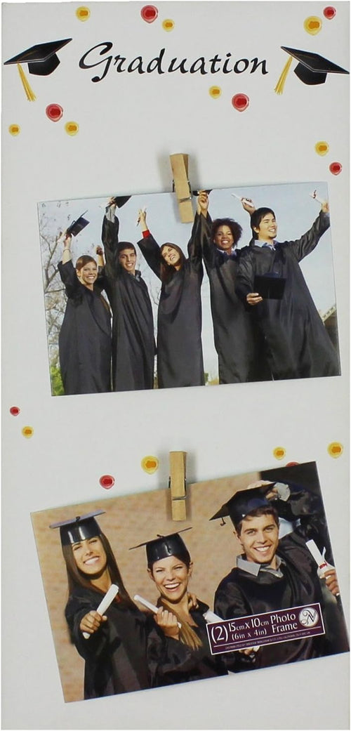 New View Watercolour 40cm Photo Frame "Graduation"