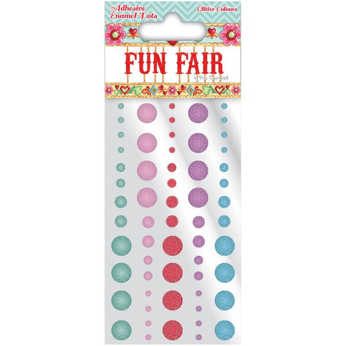 Helz Cuppleditch Glitter Adhesive Dots, Pack of 60, Multi-Color