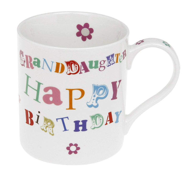 Granddaughter Happy Birthday Mug - Headline Bone China Mug - Presented in a Gift Box