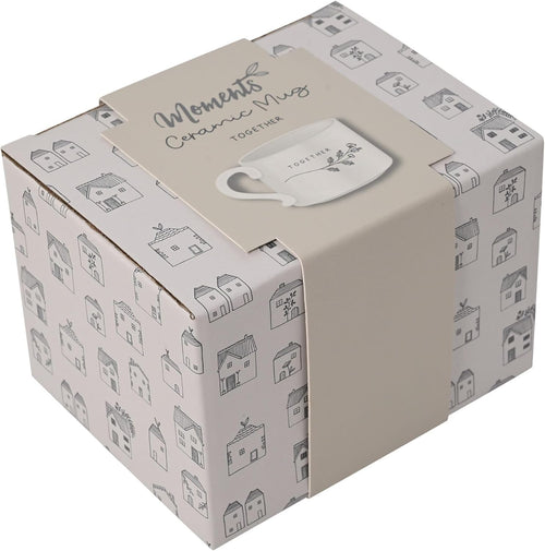 Widdop Moments Stoneware Ceramic Dad Mug - Always Look Up - White - Coffee & Tea Hot Drinks - 350ml - Gift for Birthday Father's Day Present