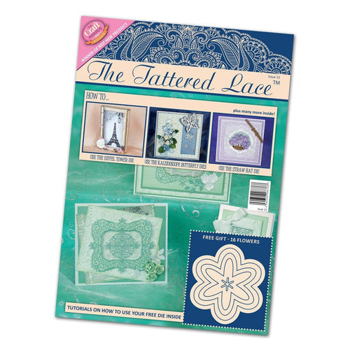 The Tattered Lace Craft Magazine Issue 11 + Free 5 Nesting Flowers Die