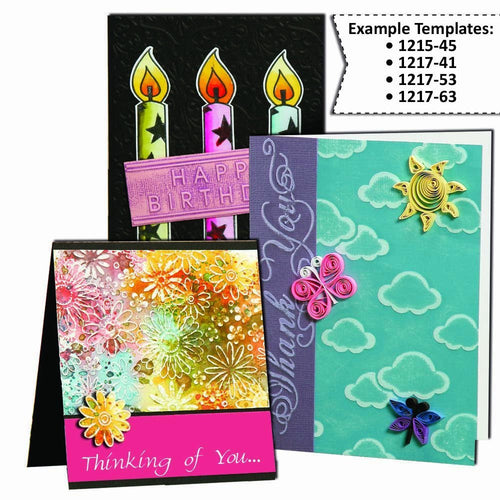 Darice 10.8 x 14.6 cm Circle interlock Embossing Template