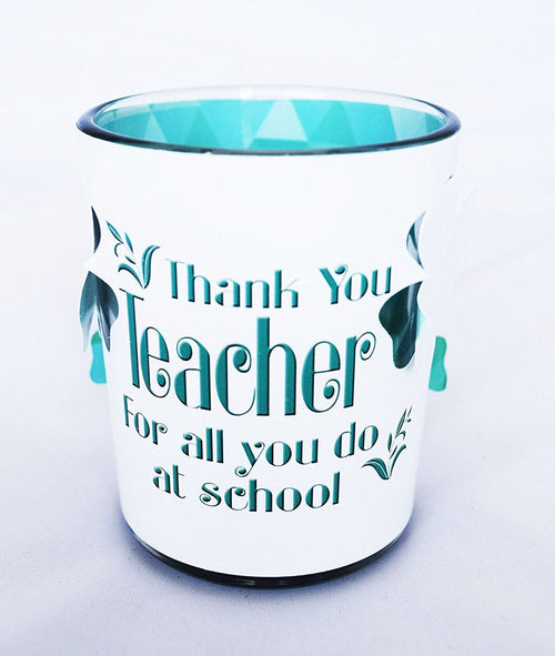 Thank You Teacher Tealight Candle Holder School Children End Term Gift Presents