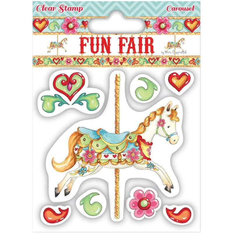 Helz Cuppleditch Carousel Clear Stamp, Clear