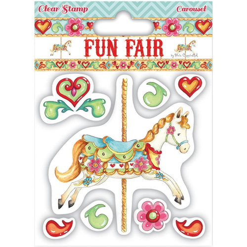 Helz Cuppleditch Carousel Clear Stamp, Clear