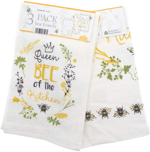queen  bee of the kitchen   Tea Towel 3pk