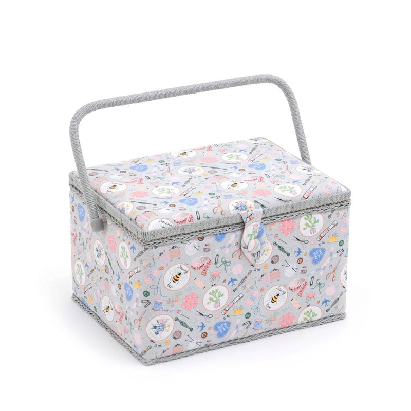Large Sewing Bee Fabric Sewing Box from Groves, Hobby Gift MRL\286